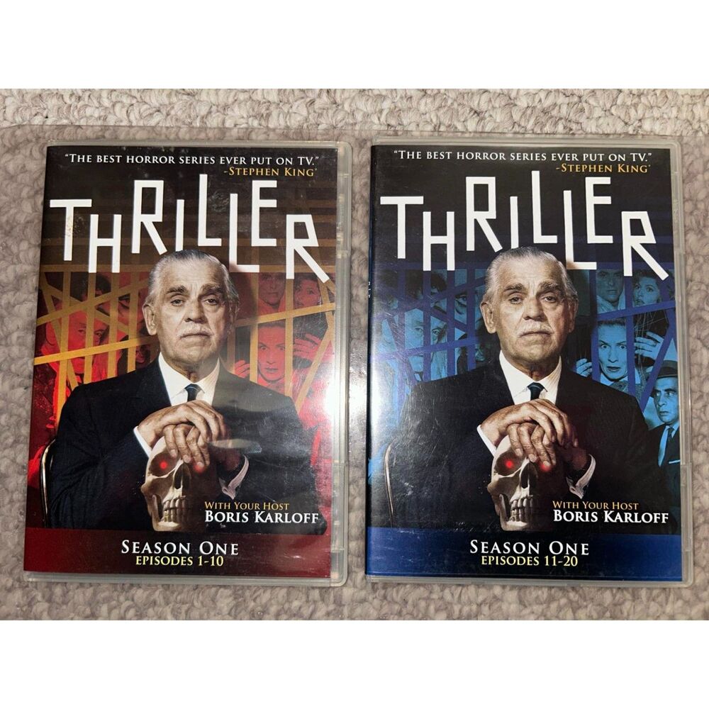 Thriller Season One DVD Episodes 1-20 Boris Karloff 4 discs